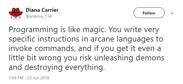 Programming is like magic... | programming-memes, program-memes, command-memes, IT-memes, language-memes | ProgrammerHumor.io