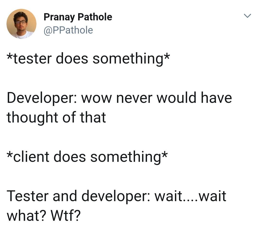 That's client in a nutshell | developer-memes, test-memes, shell-memes, cli-memes | ProgrammerHumor.io