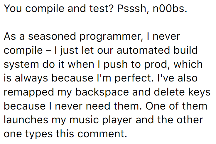 Seasoned Programmer™ | programmer-memes, program-memes, test-memes, IT-memes, ssh-memes, space-memes, comment-memes | ProgrammerHumor.io