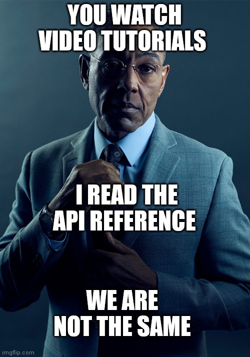 Real programmers read the API reference | programmer-memes, program-memes, api-memes | ProgrammerHumor.io