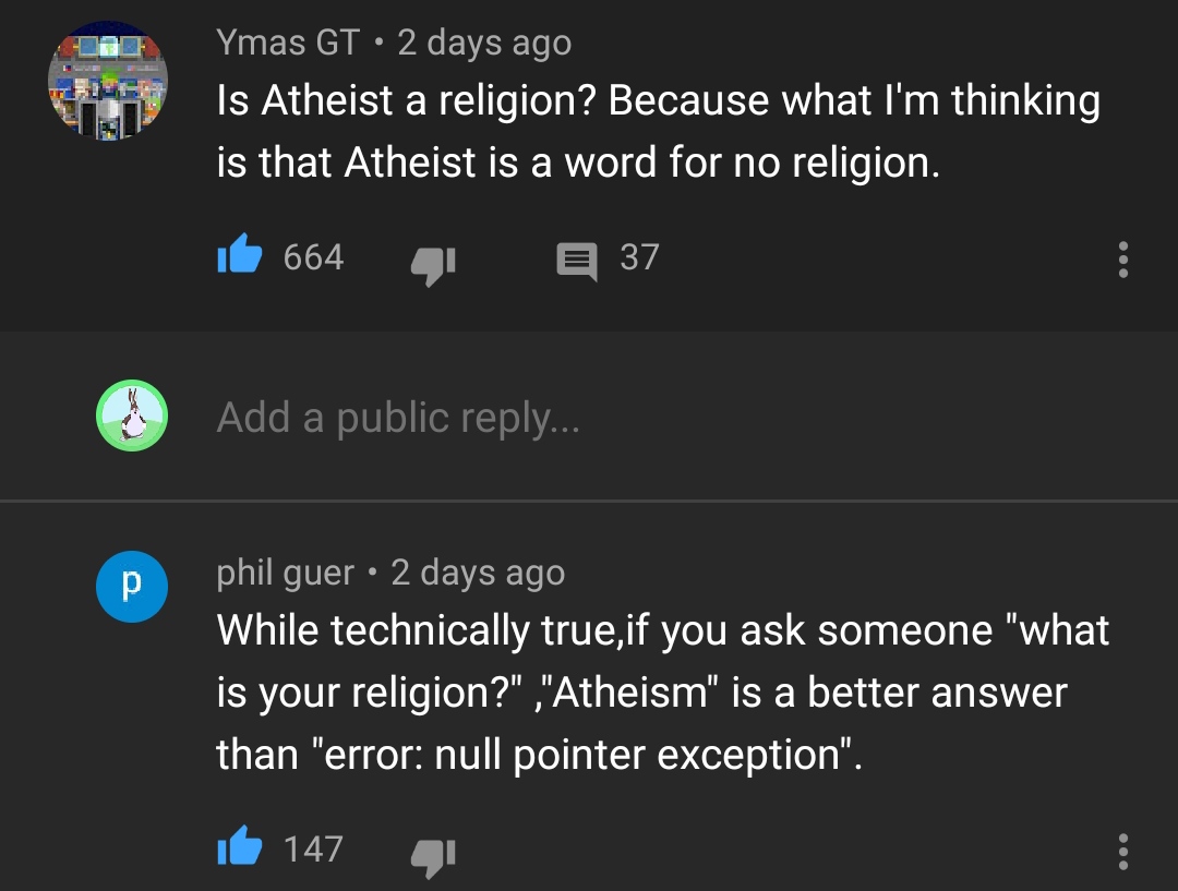 Religion discussion | tech-memes, error-memes, exception-memes | ProgrammerHumor.io