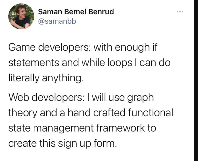 Life of a web developer... | developer-memes, web developer-memes, web-memes, management-memes, function-memes, loops-memes, oop-memes, if statement-memes, framework-memes, graph-memes | ProgrammerHumor.io