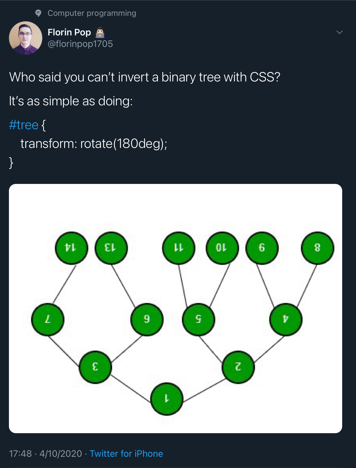 I guess this can pass the unit tests | css-memes, test-memes, unit test-memes, tests-memes, cs-memes, binary-memes | ProgrammerHumor.io