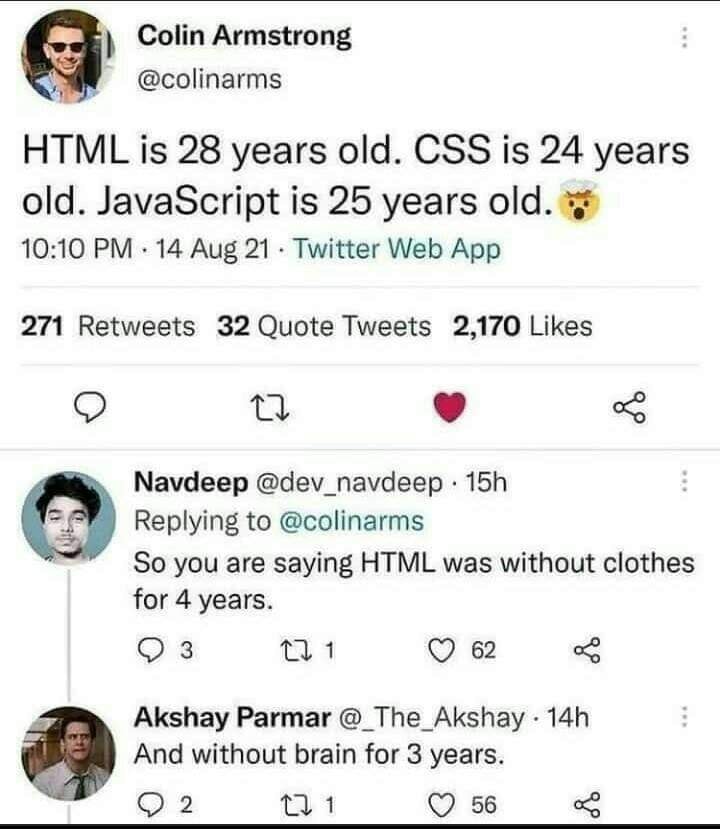 🧠𝘿𝙚𝙖𝙙 | html-memes, css-memes, javascript-memes, java-memes, web-memes, ML-memes, twitter-memes, retweet-memes, cs-memes | ProgrammerHumor.io