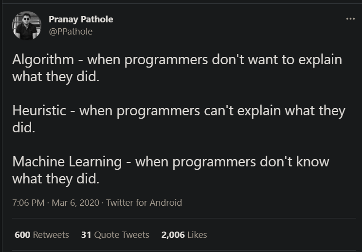 Fancy Words! | programmer-memes, android-memes, machine learning-memes, program-memes, machine-memes, algorithm-memes, rds-memes, mac-memes, twitter-memes, retweet-memes | ProgrammerHumor.io