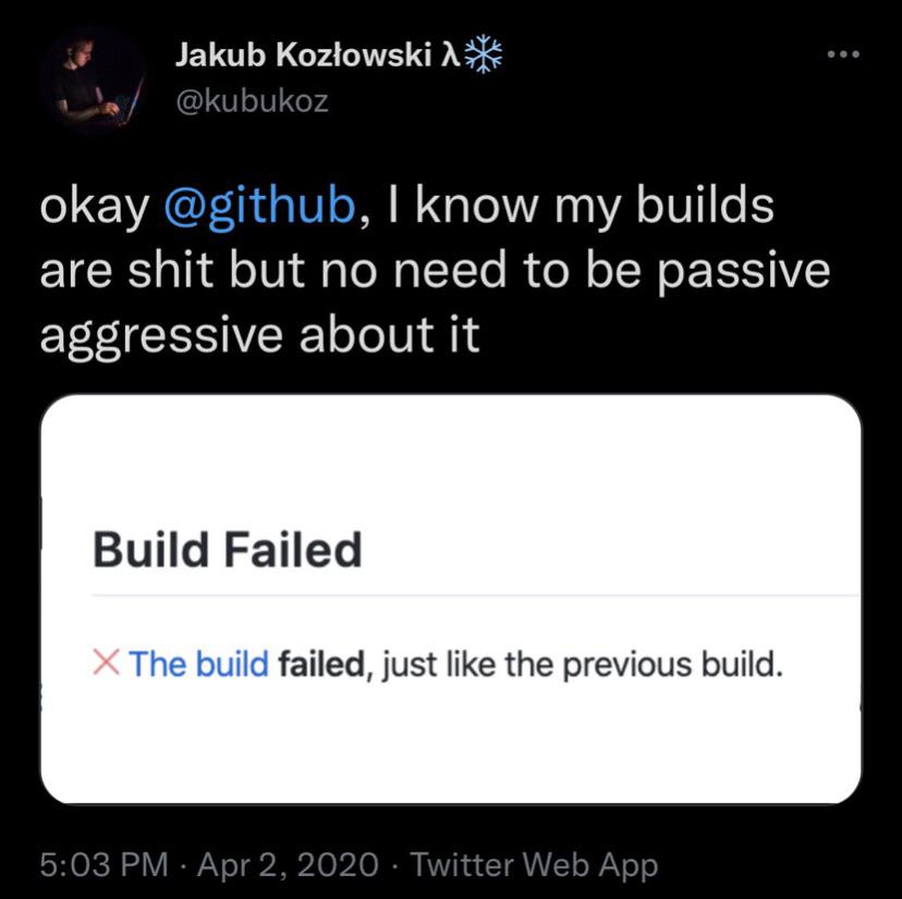 GitHub being passive aggressive.. | git-memes, github-memes, IT-memes | ProgrammerHumor.io