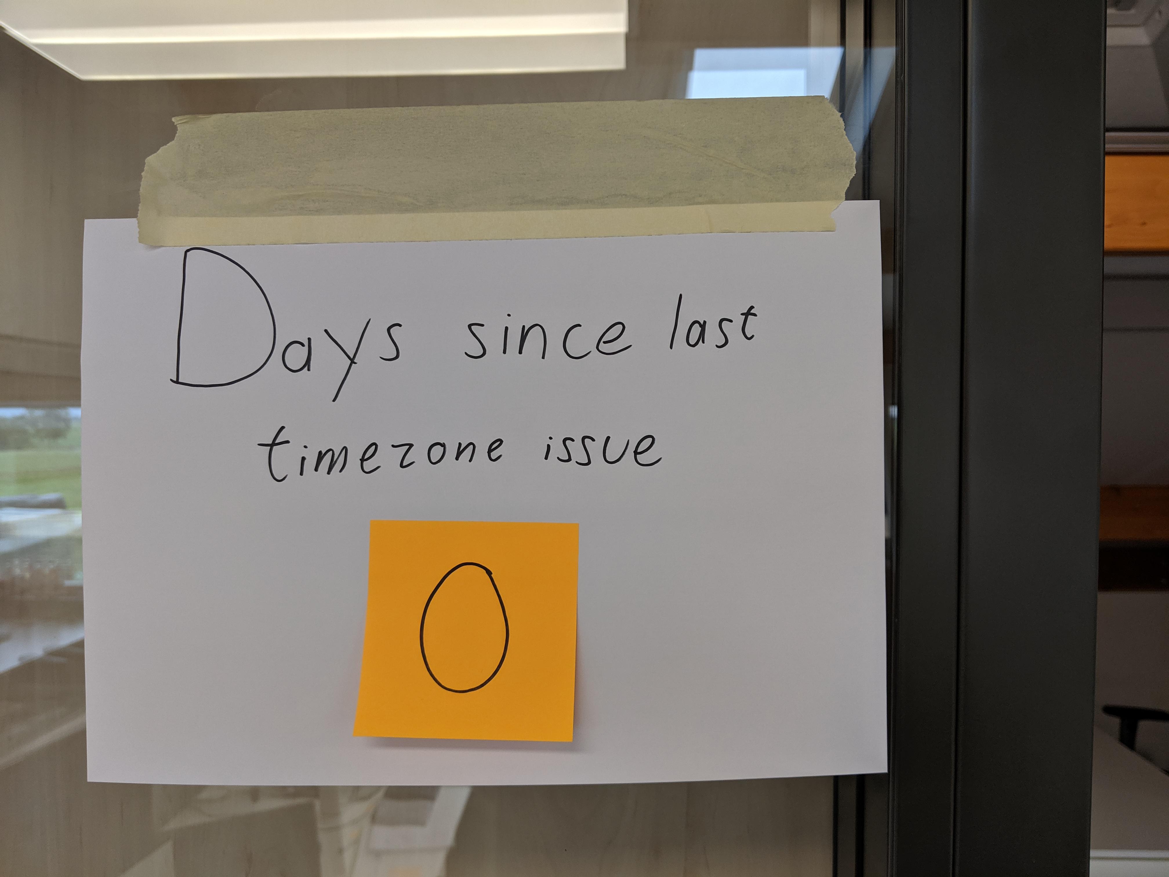 The counter was reset today, we were almost into the double digits | git-memes | ProgrammerHumor.io