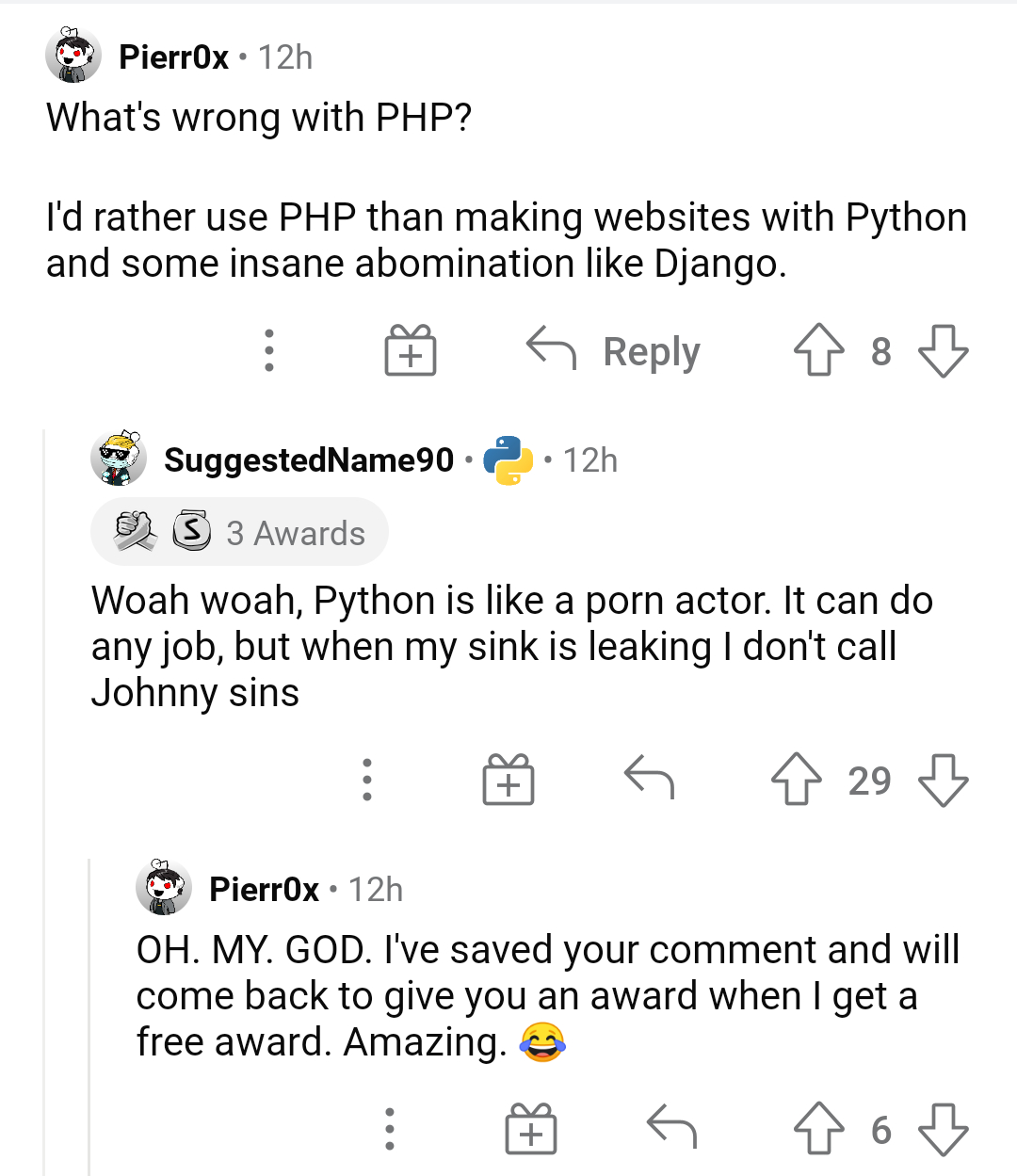 Step programmers go brrr | programmer-memes, php-memes, python-memes, web-memes, website-memes, program-memes, django-memes, IT-memes, rds-memes, comment-memes | ProgrammerHumor.io