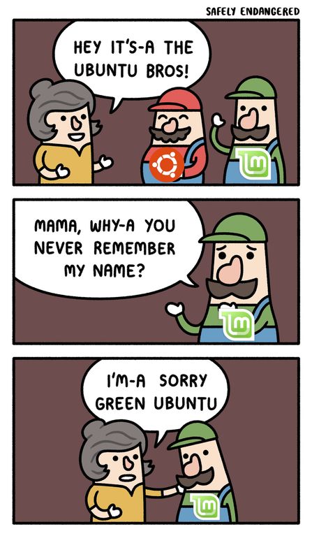 Ubuntu brothers :) | ubuntu-memes | ProgrammerHumor.io