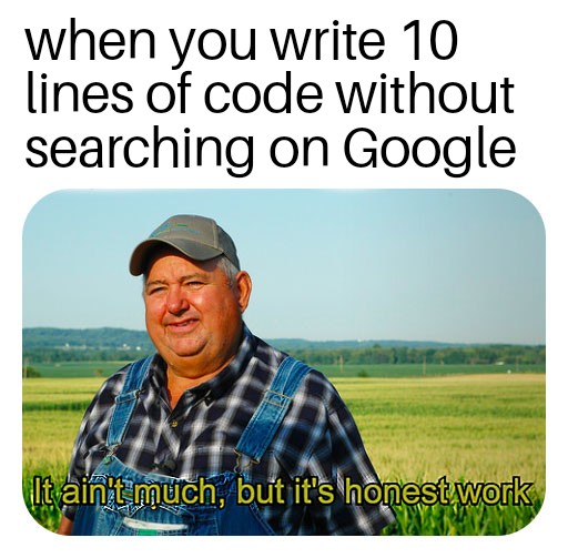 I'm something of a scientist myself.. | code-memes, google-memes, lines of code-memes, search-memes | ProgrammerHumor.io