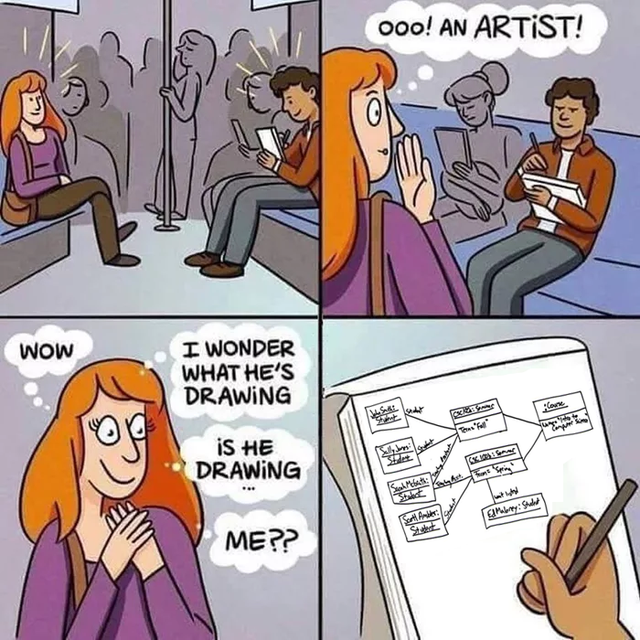 Guess he is drawing something classy. | class-memes | ProgrammerHumor.io