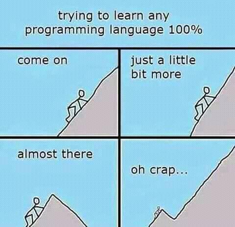 Learning a new programming language | programming-memes, program-memes, try-memes, language-memes, programming language-memes | ProgrammerHumor.io