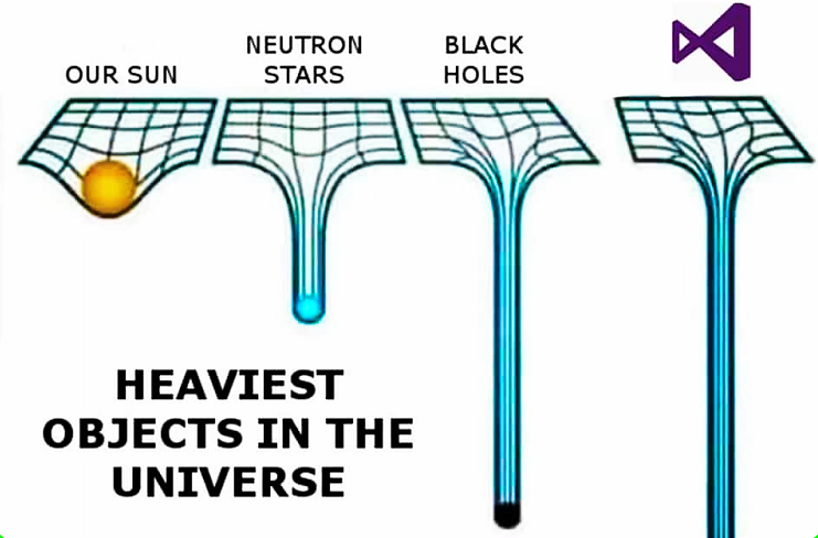 Heaviest Object in UNIVERSE | object-memes | ProgrammerHumor.io