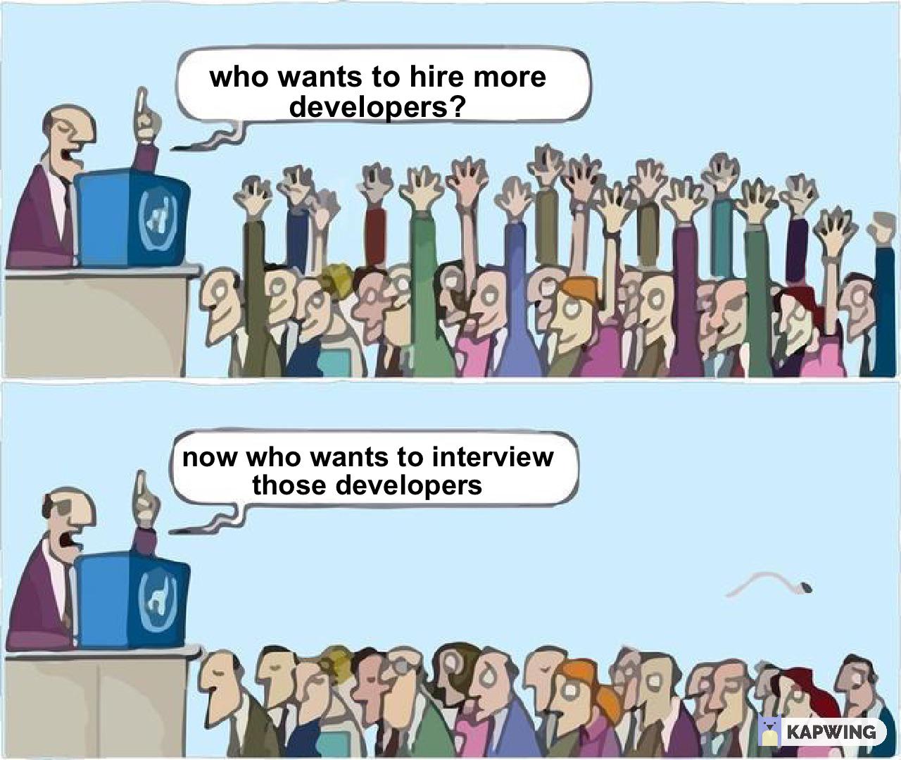 I hate interviewing people | developer-memes, interview-memes | ProgrammerHumor.io