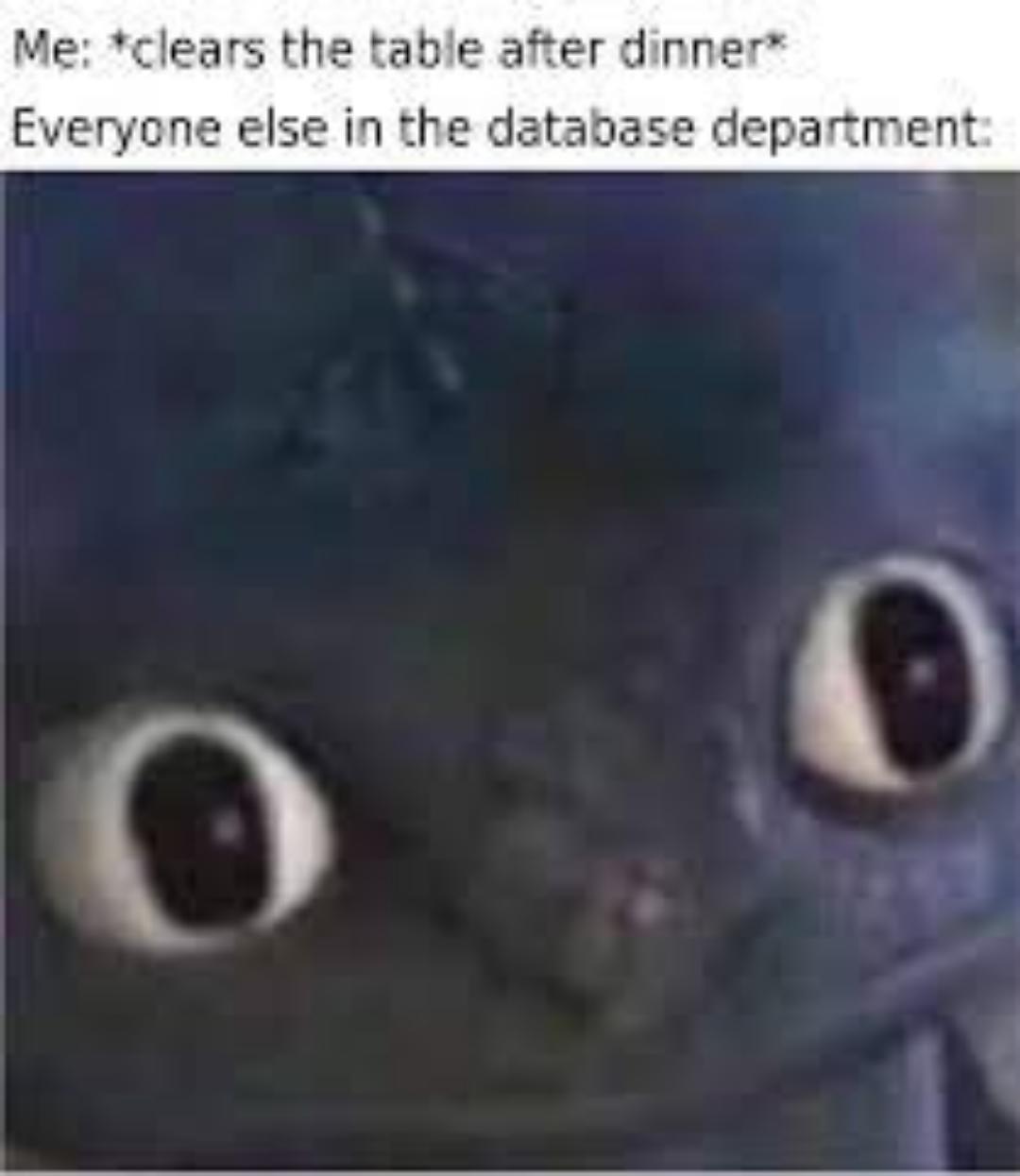 This always makes me laugh | data-memes, database-memes | ProgrammerHumor.io