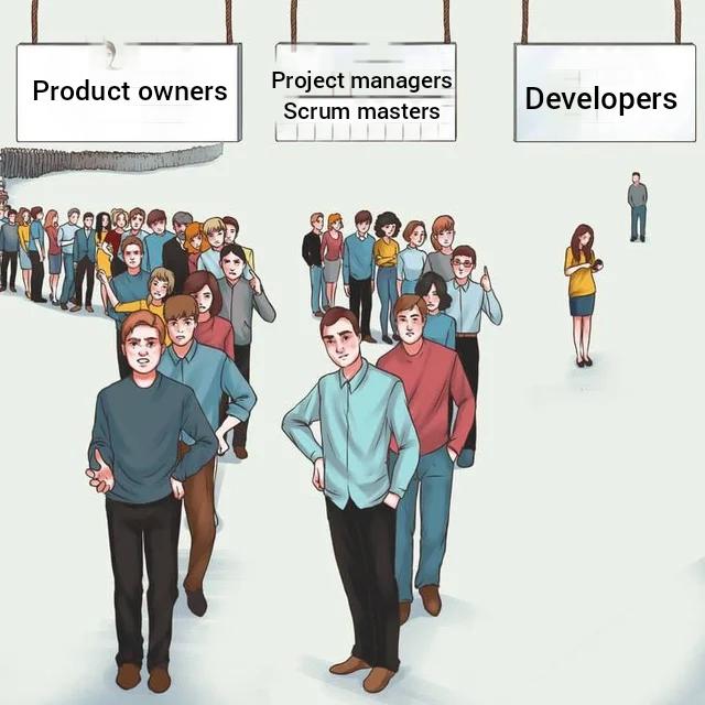 Every federal government project I've been on is like this. | developer-memes, manager-memes, product-memes | ProgrammerHumor.io