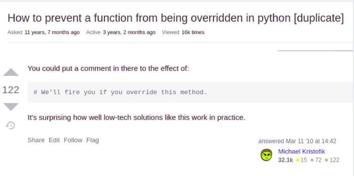 I like this solution.. | tech-memes, python-memes, function-memes, IT-memes, ide-memes, comment-memes | ProgrammerHumor.io