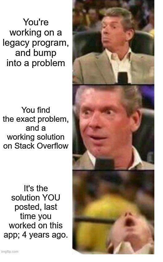 Found and fixed! This guy is awesome I should upvo... Oh wait! | stack-memes, stack overflow-memes, program-memes, fix-memes, overflow-memes | ProgrammerHumor.io