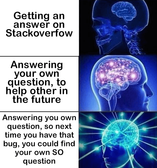 But then question deleted as duplicate | stack-memes, bug-memes | ProgrammerHumor.io