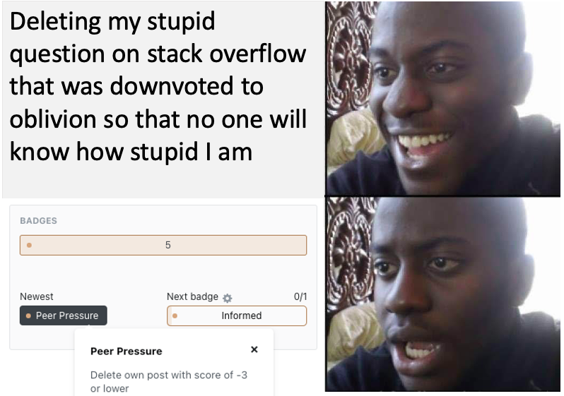 why you bully me :'( ? | stack-memes, stack overflow-memes, overflow-memes | ProgrammerHumor.io