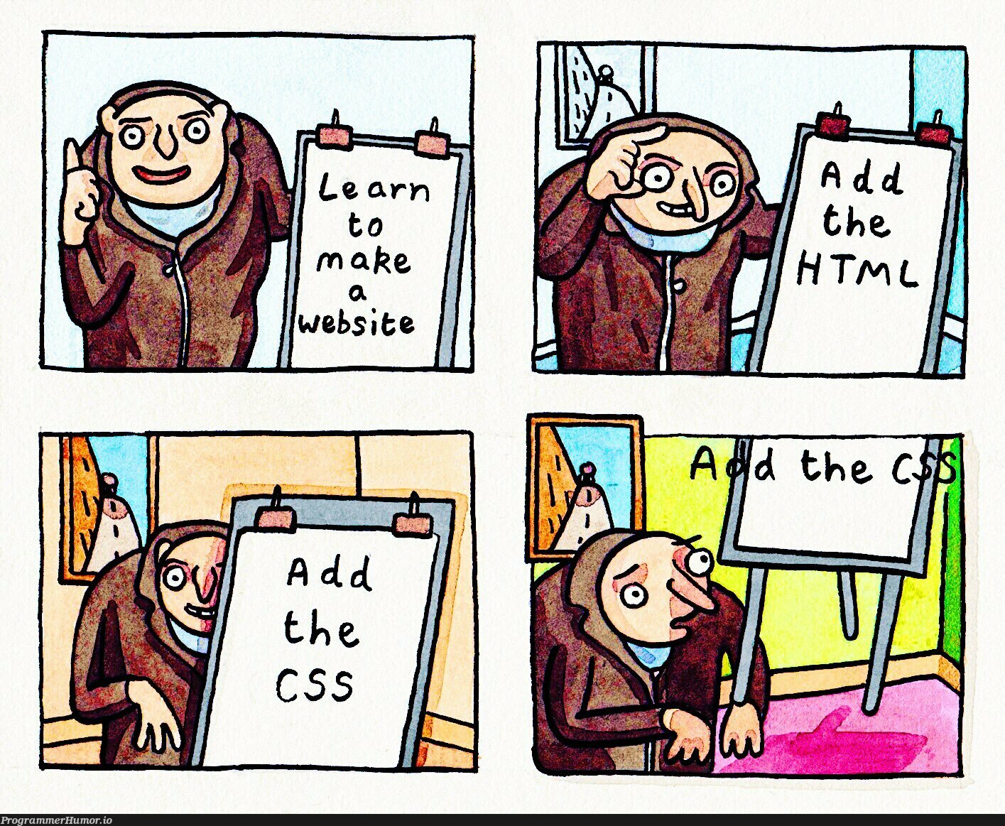 Gru makes a website | web-memes, website-memes | ProgrammerHumor.io