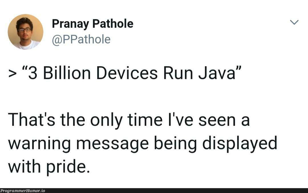 Java java java | java-memes, warning-memes, ide-memes | ProgrammerHumor.io