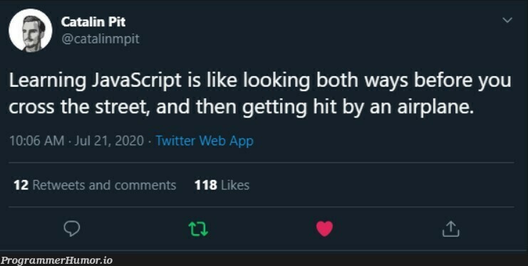 *sigh* | javascript-memes, java-memes, web-memes, bot-memes, twitter-memes, retweet-memes, comment-memes | ProgrammerHumor.io