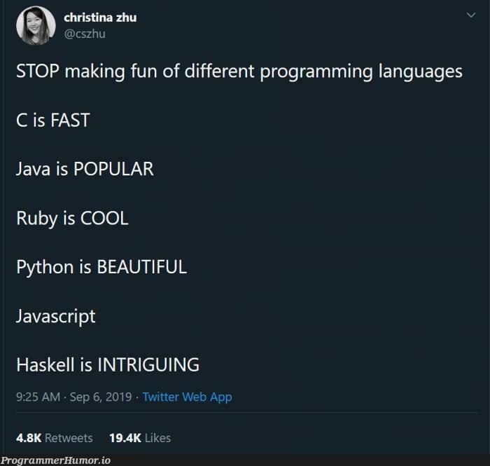 We should really STOP | programming-memes, javascript-memes, java-memes, python-memes, web-memes, program-memes, haskell-memes, ruby-memes, twitter-memes, retweet-memes, language-memes, programming language-memes | ProgrammerHumor.io