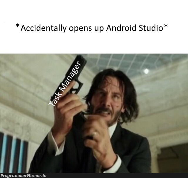 what if your cpu is already at 100%? | android-memes, android studio-memes, ide-memes | ProgrammerHumor.io