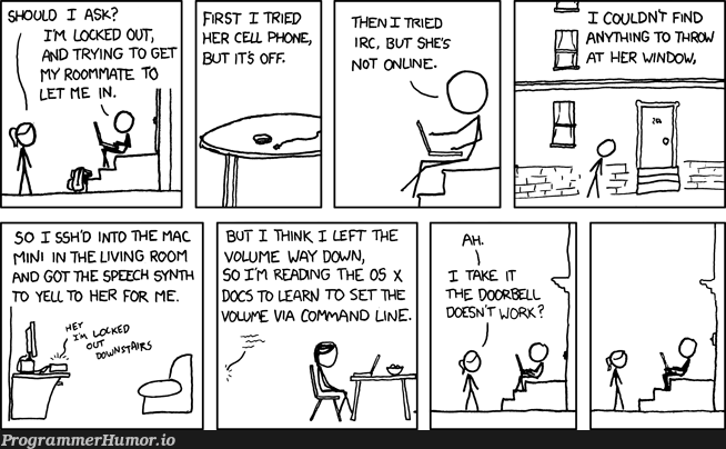 xkcd - I'm an idiot (530) | try-memes, command-memes, command line-memes, mac-memes, cs-memes | ProgrammerHumor.io