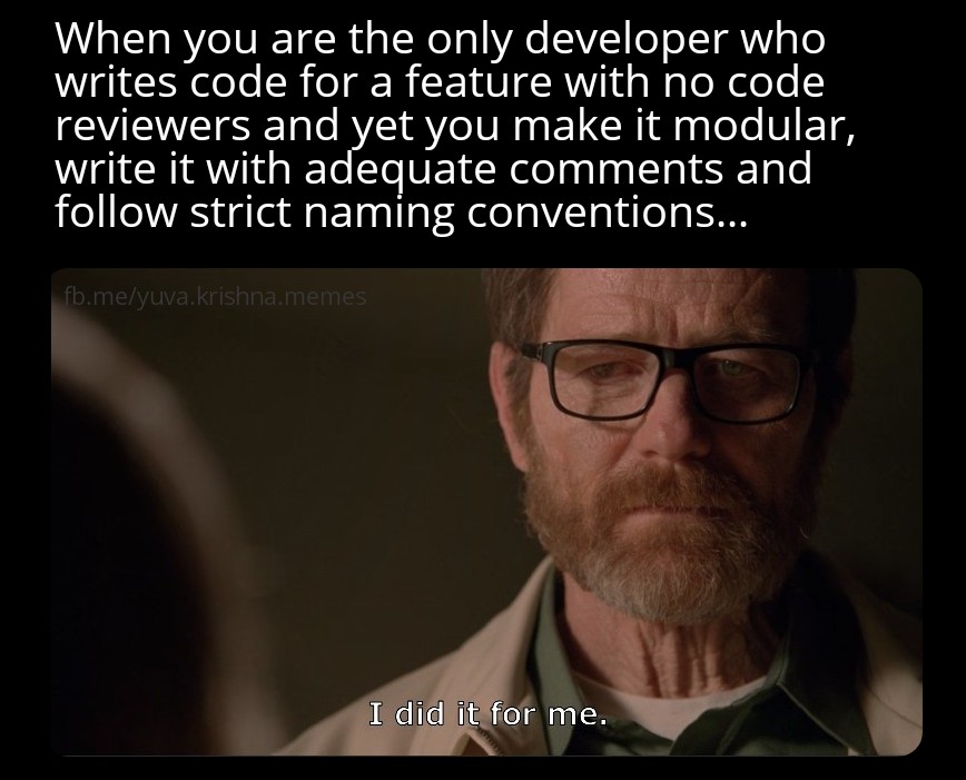 Wholesome and Perfection.. It's not OCD.. | developer-memes, code-memes, IT-memes, comment-memes, feature-memes | ProgrammerHumor.io