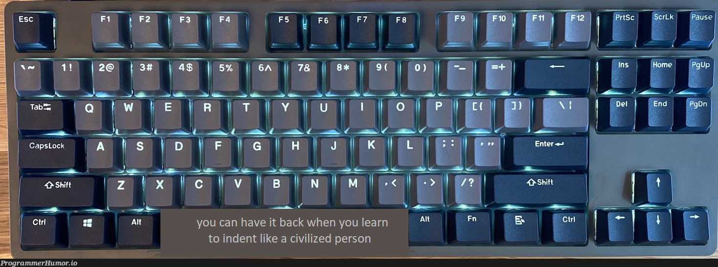 imagine getting this from a programmer friend - a key has been removed and a message of how to get it back | programmer-memes, program-memes, IT-memes | ProgrammerHumor.io