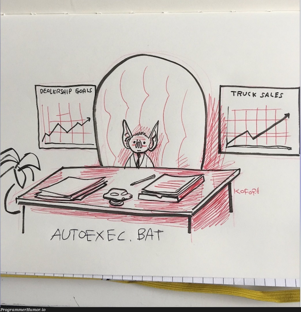 AUTOEXEC.BAT | ProgrammerHumor.io