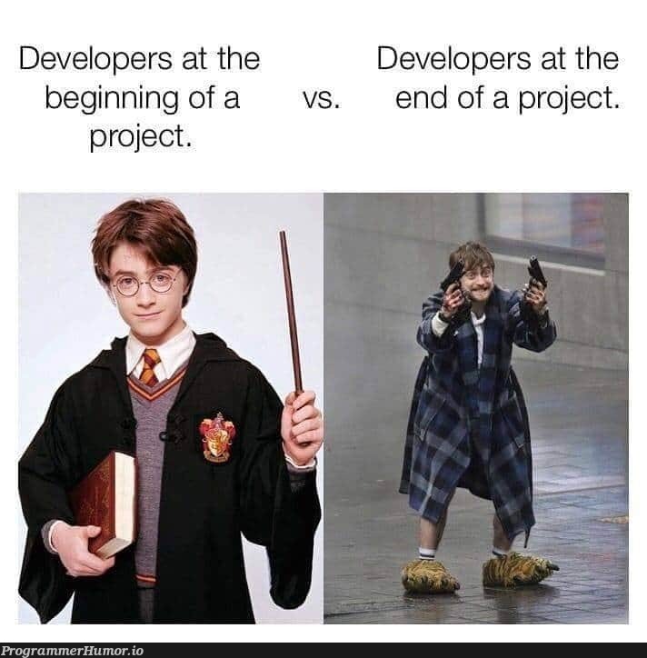 Start and end | developer-memes | ProgrammerHumor.io