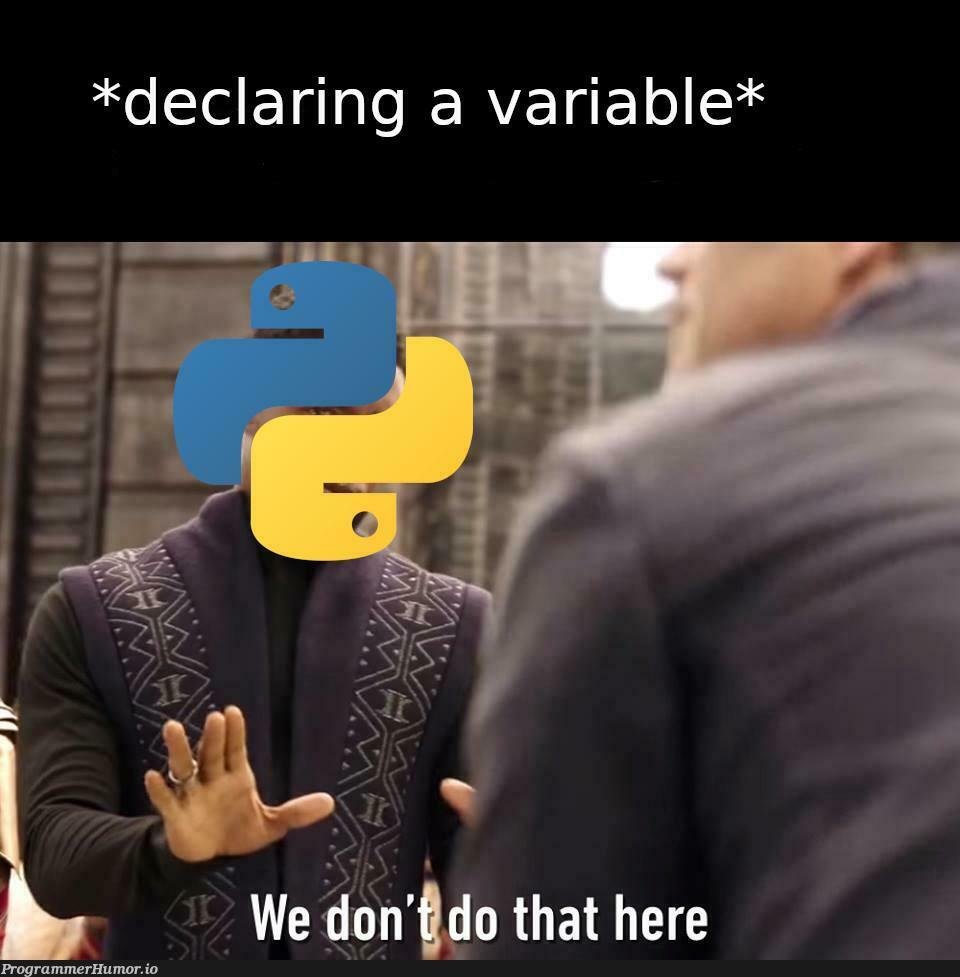 When you grab Python on your hands for first time | python-memes | ProgrammerHumor.io