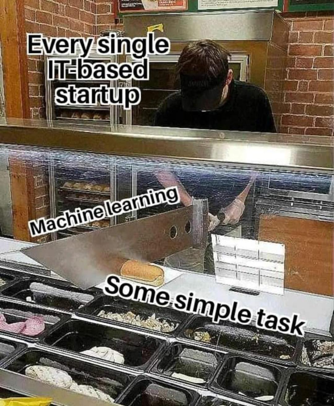 Simple Task - Let's use Machine Learning | machine learning-memes, machine-memes, mac-memes | ProgrammerHumor.io