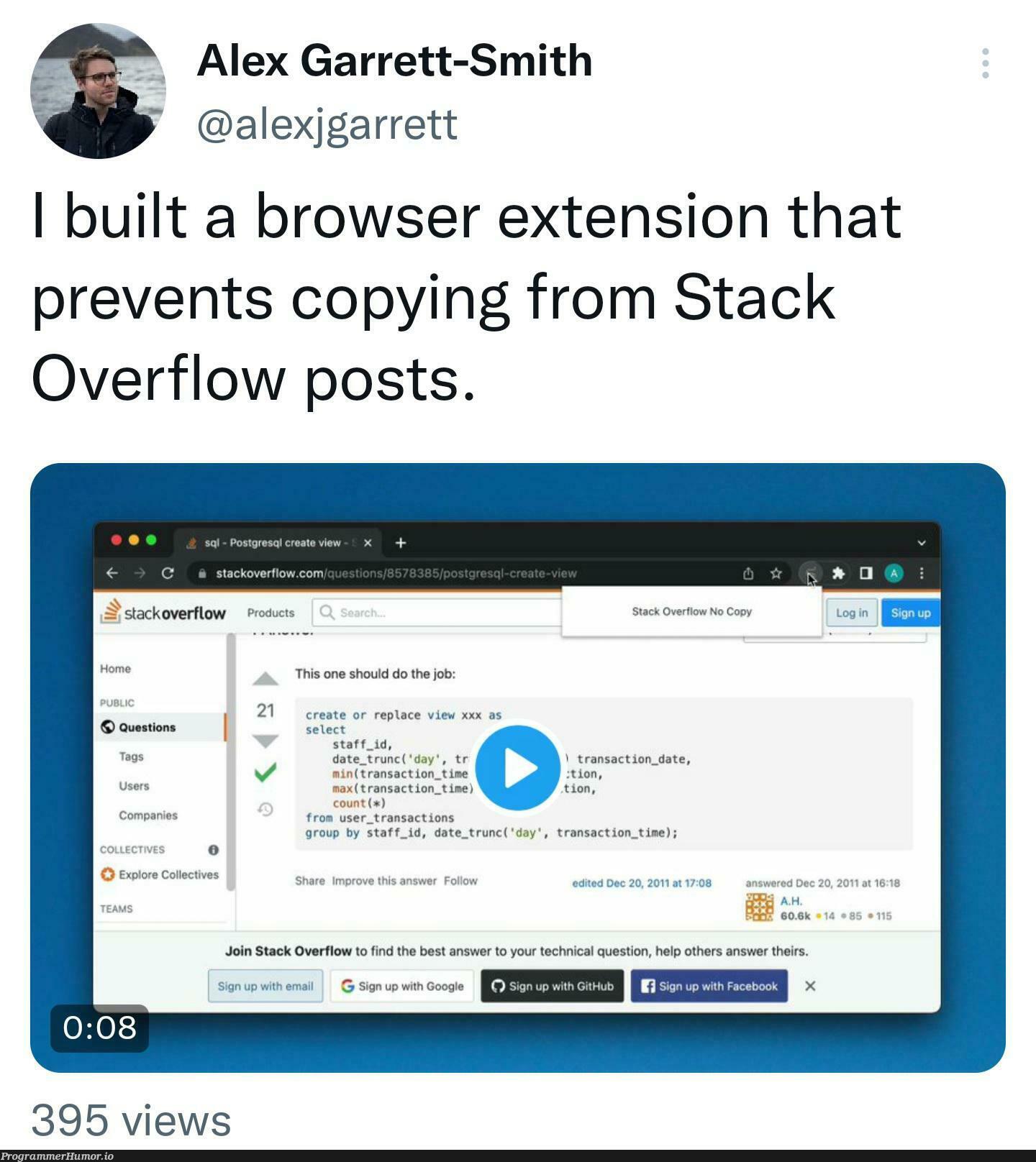 a developers worst nightmare | developer-memes, tech-memes, stackoverflow-memes, stack-memes, stack overflow-memes, google-memes, date-memes, overflow-memes, postgres-memes | ProgrammerHumor.io