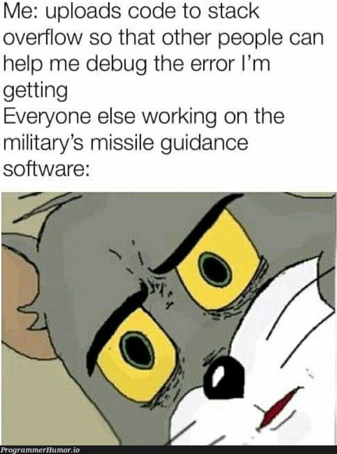 Help me... | software-memes, code-memes, stack-memes, stack overflow-memes, bug-memes, error-memes, debug-memes, overflow-memes | ProgrammerHumor.io