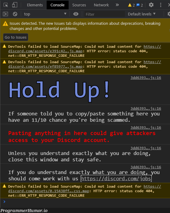 Discord knows their audience. | code-memes, discord-memes, http-memes, error-memes, network-memes, IT-memes, console-memes | ProgrammerHumor.io