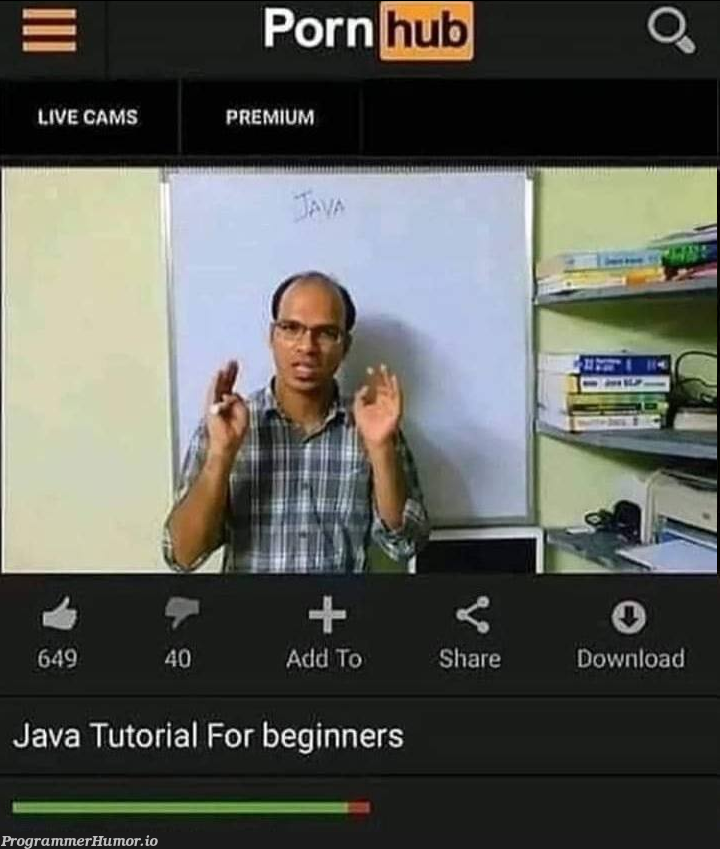 Best website for learning Java | java-memes, web-memes, website-memes | ProgrammerHumor.io