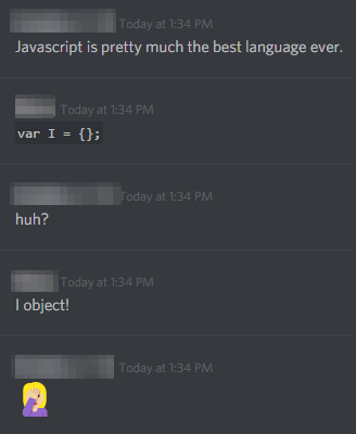 Javascript jokes so bad you have to facepalm. | javascript-memes, java-memes, object-memes, language-memes | ProgrammerHumor.io