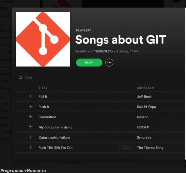 songs about GIT | git-memes, IT-memes | ProgrammerHumor.io