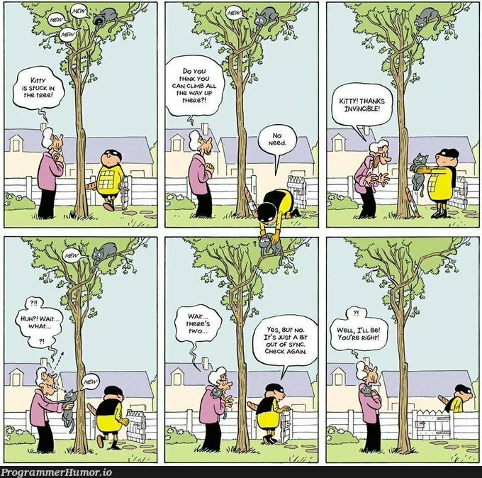 Eventual consistency in comicstrip form | cs-memes | ProgrammerHumor.io