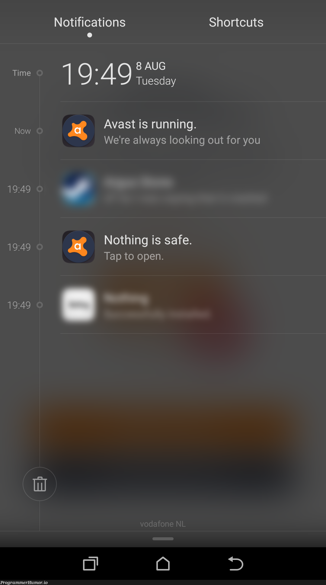 Thanks for being real with me, Avast. | ProgrammerHumor.io