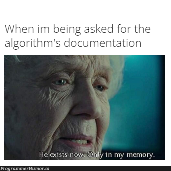 also the design and where to find the data | design-memes, data-memes, algorithm-memes, documentation-memes | ProgrammerHumor.io