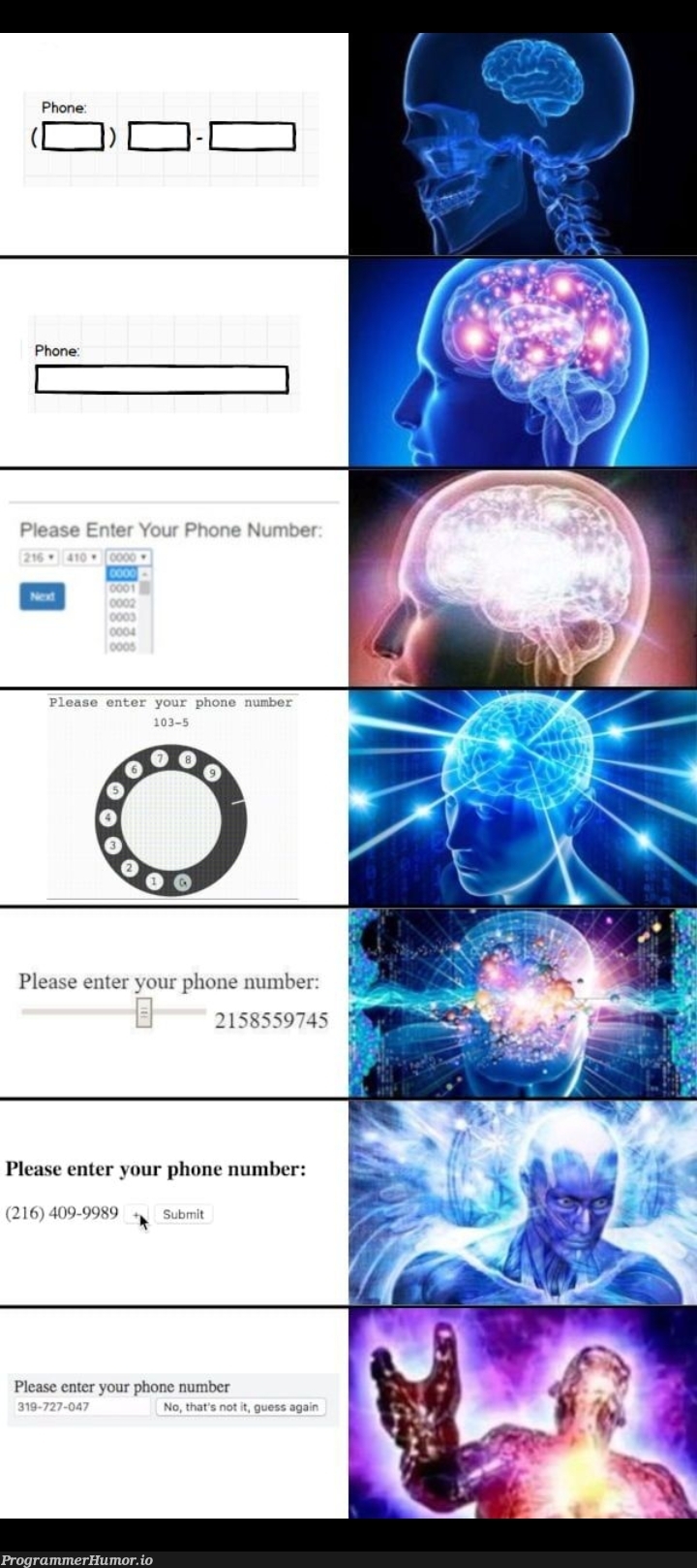 Phone number go brrrr | ProgrammerHumor.io