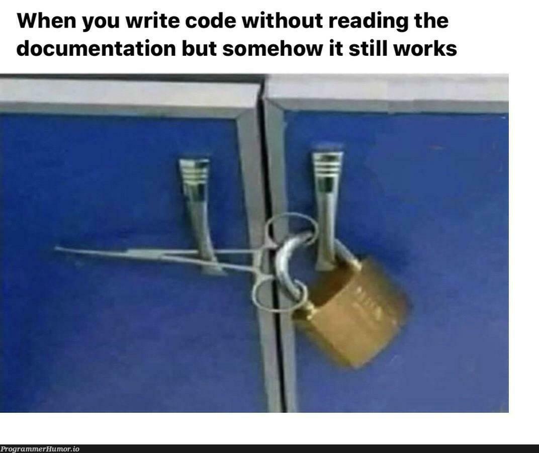 Programming in a nutshell | programming-memes, code-memes, program-memes, shell-memes, IT-memes, documentation-memes | ProgrammerHumor.io