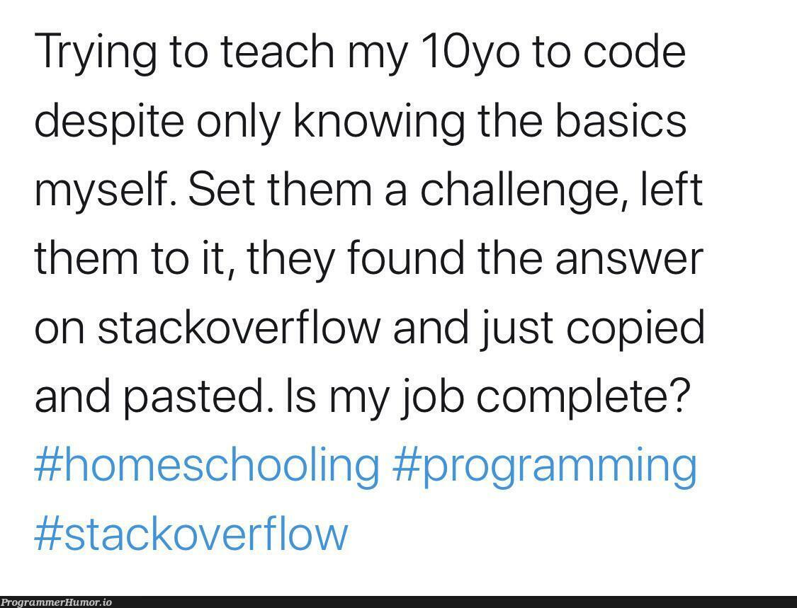 The next generation | programming-memes, code-memes, stackoverflow-memes, stack-memes, program-memes, try-memes, overflow-memes, cs-memes | ProgrammerHumor.io