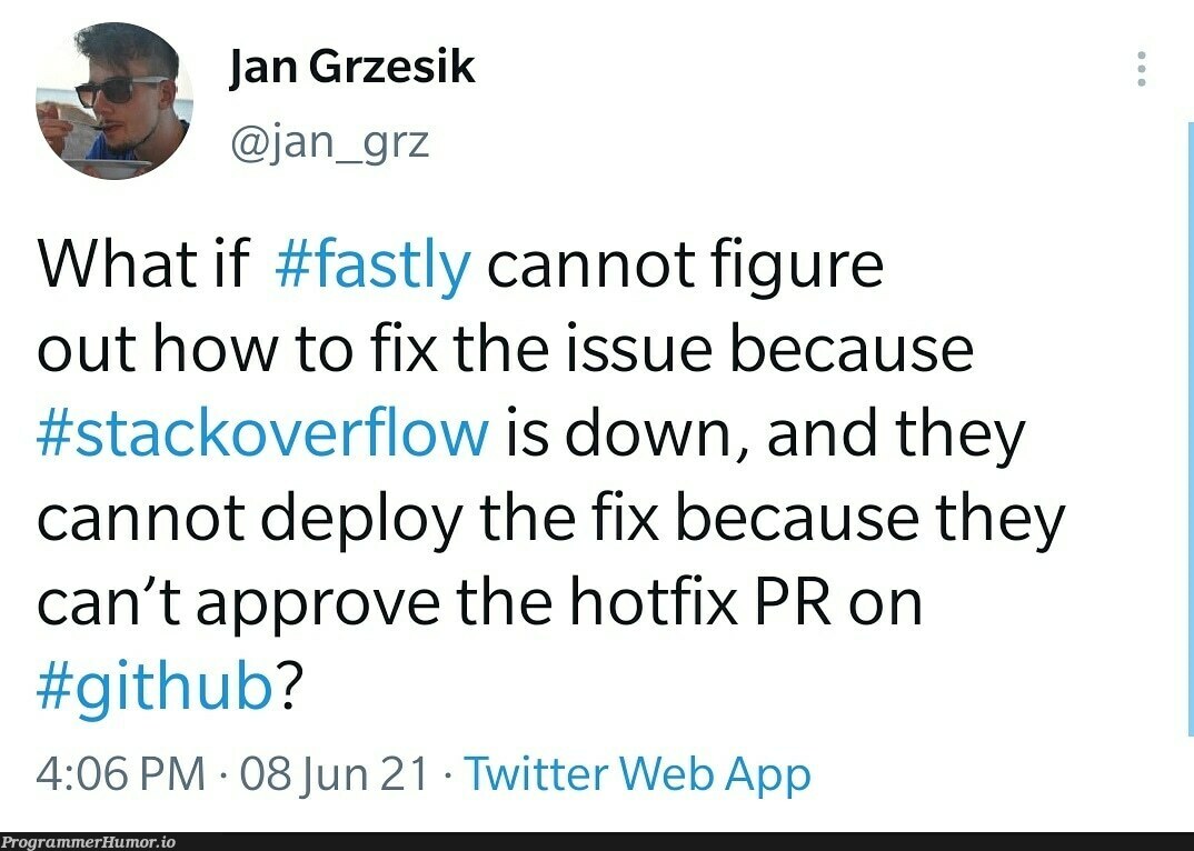 The horror | web-memes, stackoverflow-memes, stack-memes, git-memes, github-memes, fix-memes, overflow-memes, twitter-memes | ProgrammerHumor.io