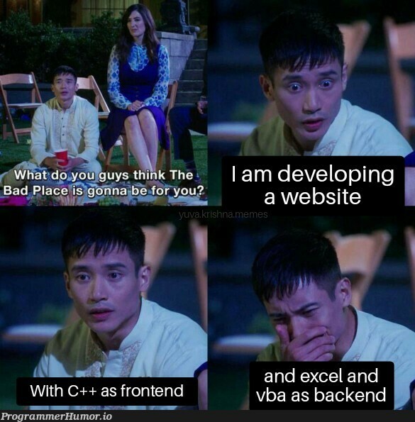 Disaster.. | web-memes, website-memes, backend-memes, frontend-memes, c++-memes, excel-memes, vba-memes | ProgrammerHumor.io